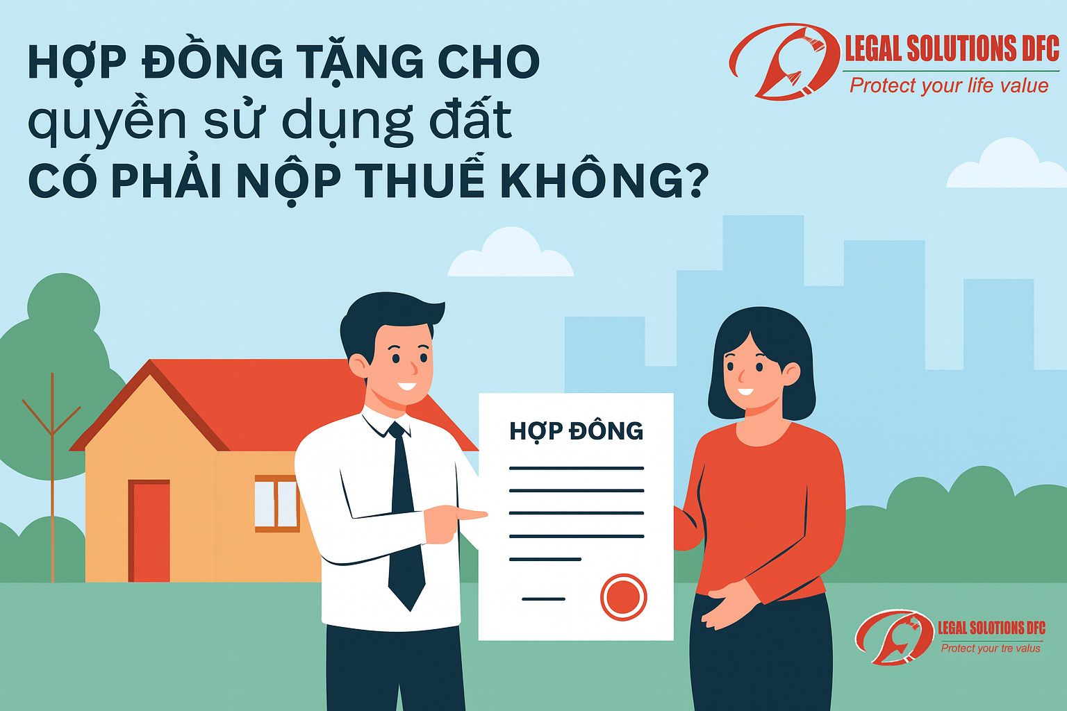Tặng cho quyền sử dụng đất có phải nộp thuế không?