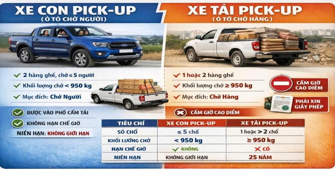 QUY ĐỊNH MỚI VỀ HẠN CHẾ XE BÁN TẢI TẠI HÀ NỘI NĂM 2026 – TÁC ĐỘNG VÀ HƯỚNG DẪN THÍCH ỨNG