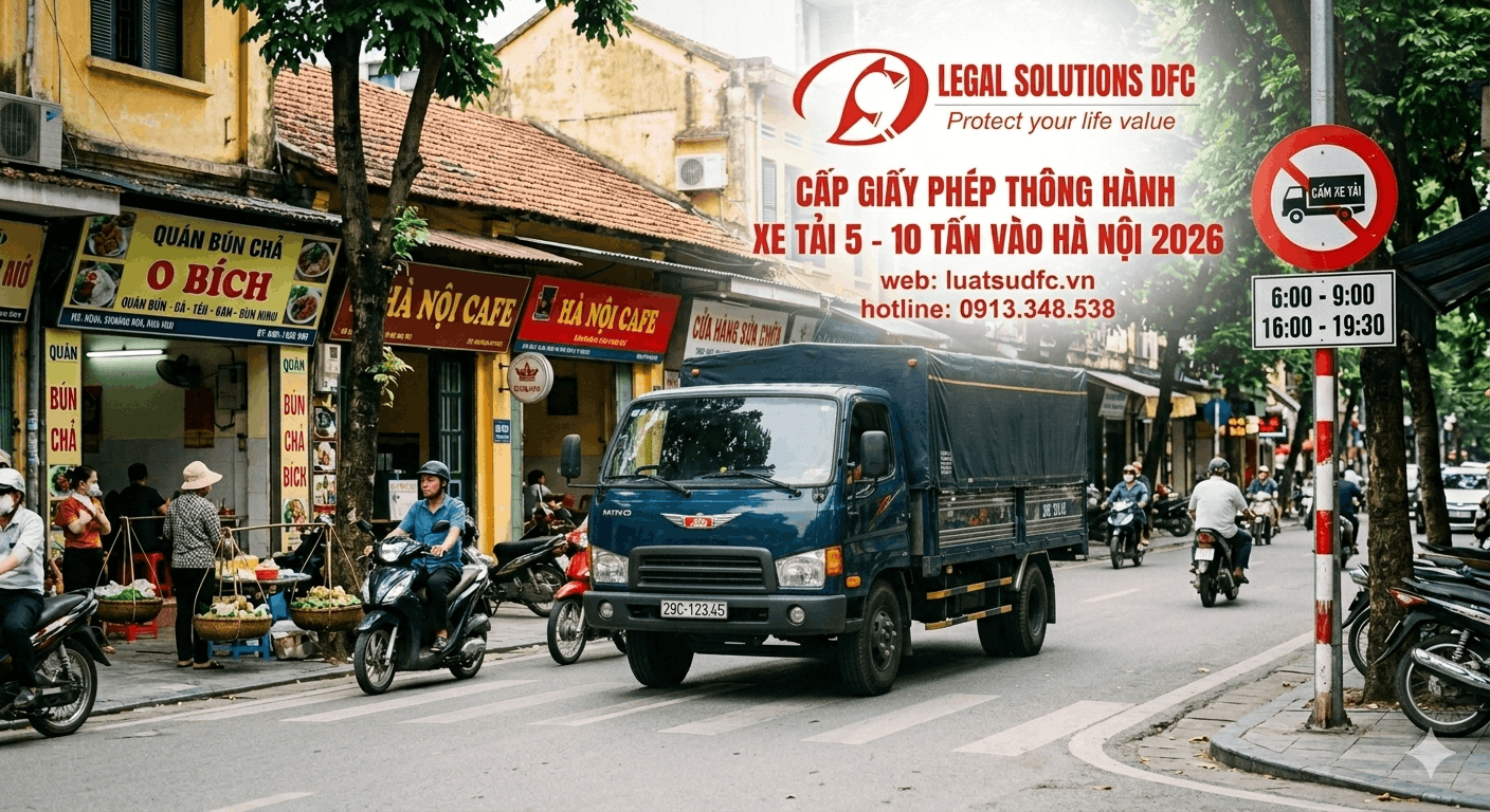 Quy Định Cấp Giấy Phép Thông Hành Xe Tải 5 - 10 Tấn Vào Nội Đô Hà Nội 2026