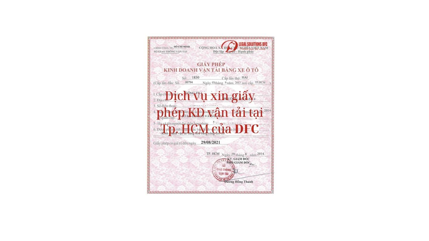 Lỗi thường gặp khi xin giấy phép kinh doanh vận tải bằng ô tô