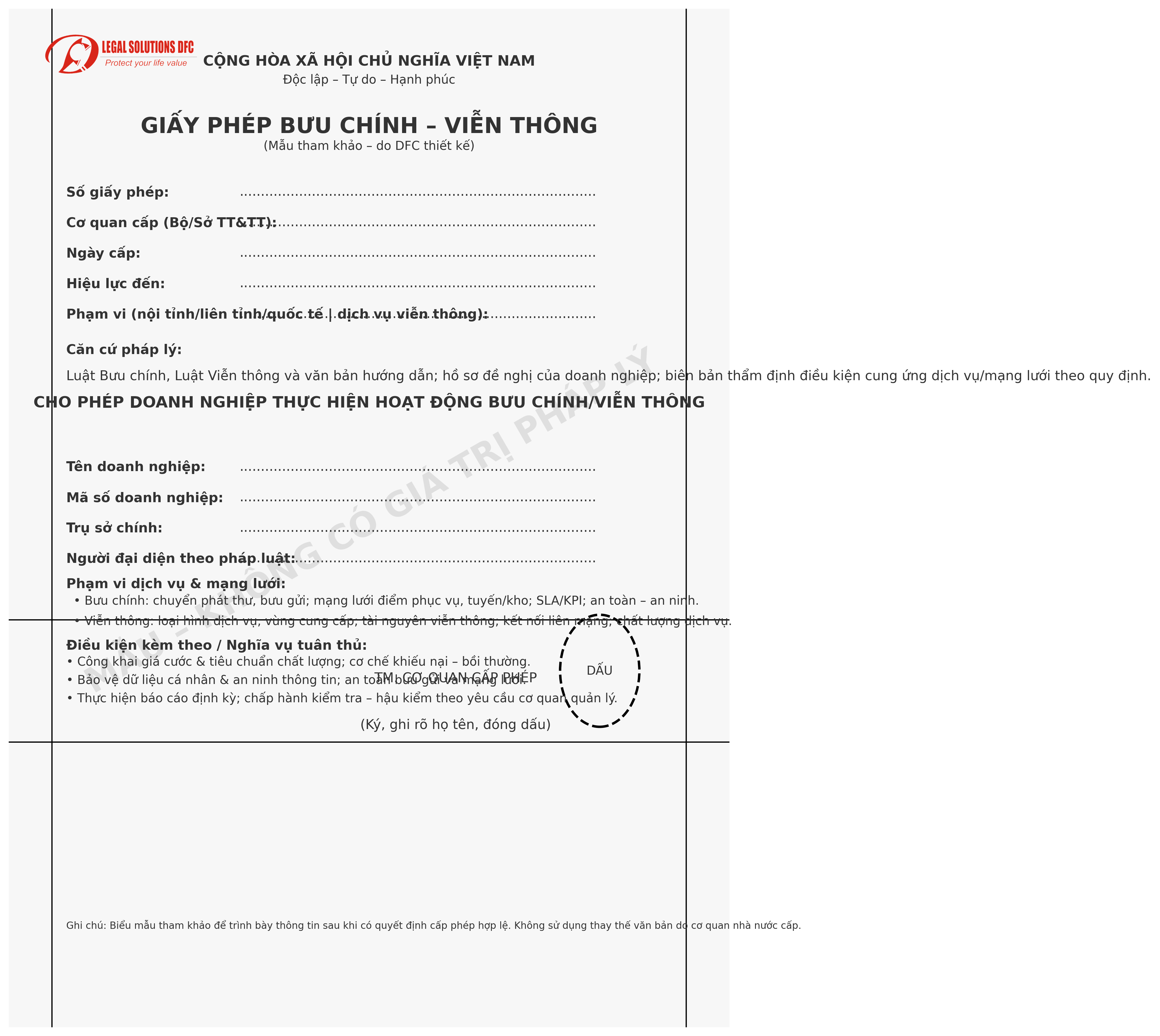 Thủ tục xin cấp lại giấy phép bưu chính tại Hưng Yên