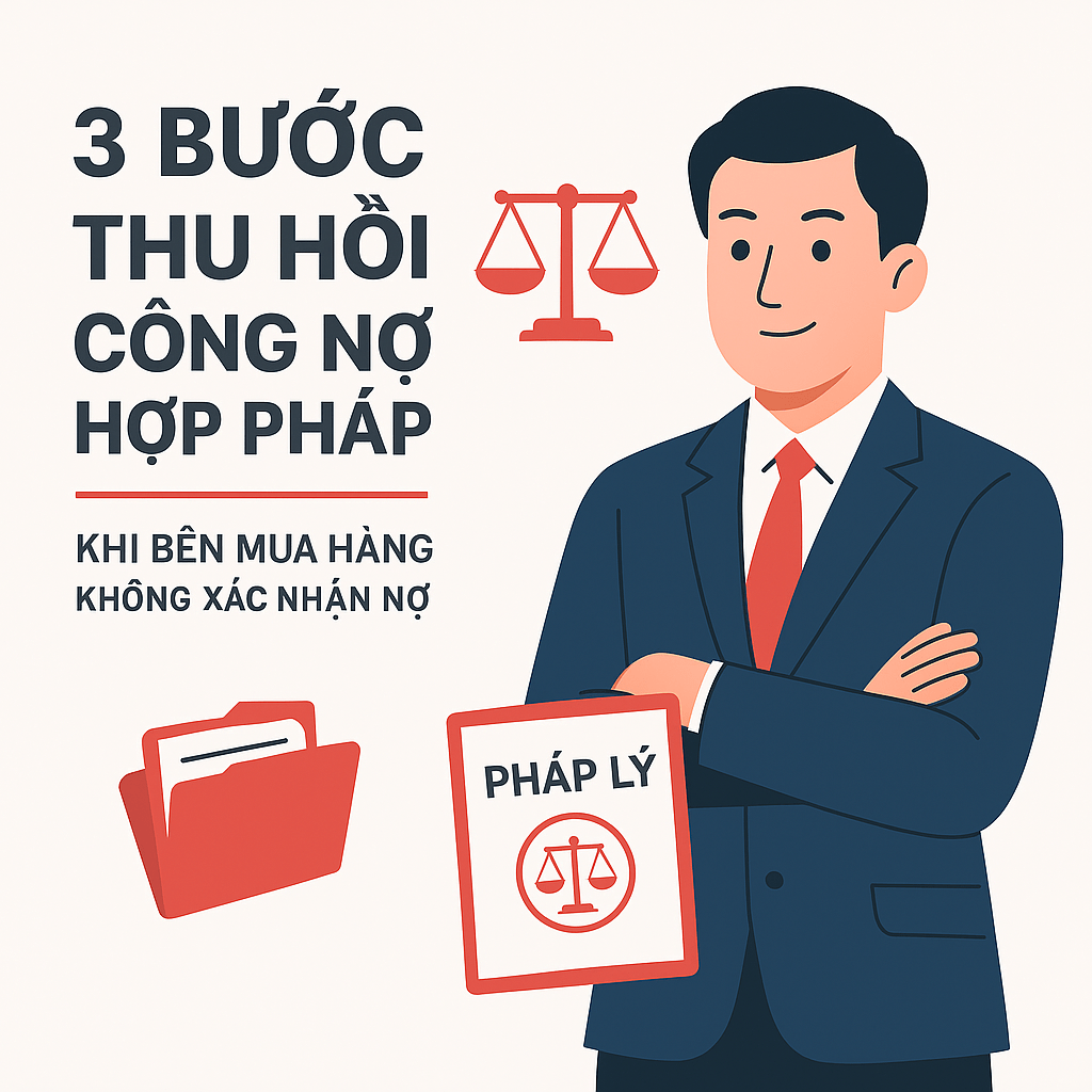 3 BƯỚC THU HỒI CÔNG NỢ KHI BÊN MUA HÀNG KHÔNG XÁC NHẬN NỢ