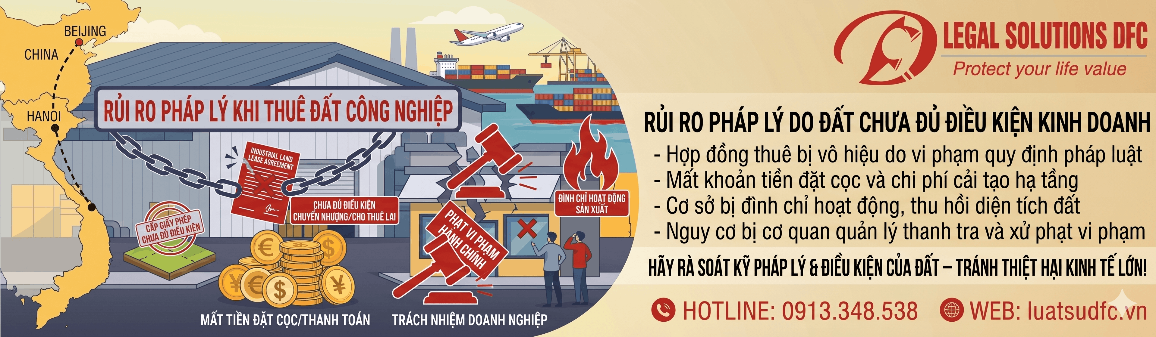 Rủi Ro Pháp Lý Khi Thuê Đất Công Nghiệp Chưa Đủ Điều Kiện Kinh Doanh