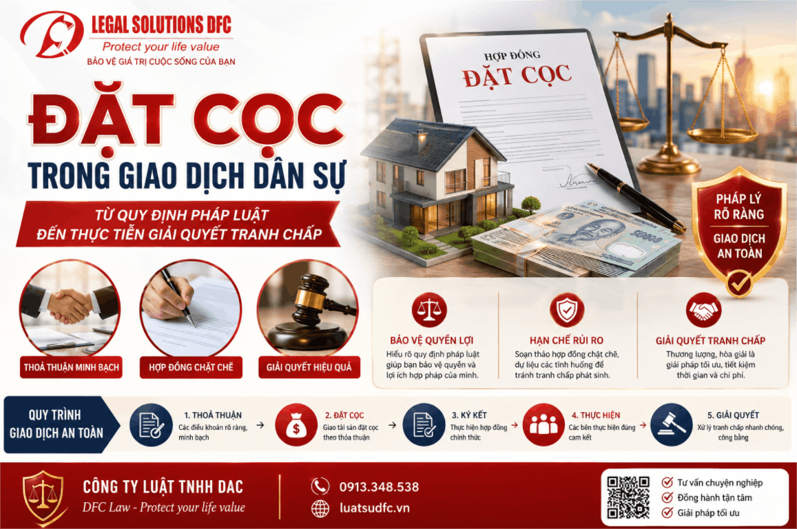 Đặt cọc trong giao dịch dân sự: Từ quy định pháp luật đến thực tiễn giải quyết tranh chấp