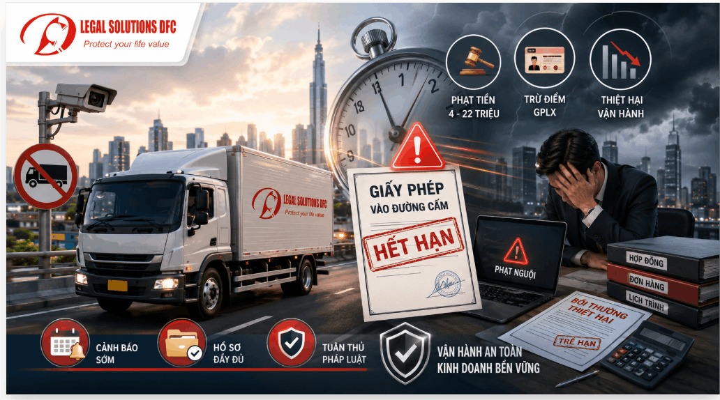 Rủi Ro Pháp Lý Và Thiệt Hại Vận Hành Khi Chậm Gia Hạn Giấy Phép Vào Đường Cấm Tại TP.HCM