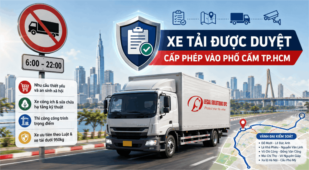 Xe Tải Thuộc Trường Hợp Nào Được Duyệt Cấp Phép Vào Phố Cấm TP.HCM? Cập Nhật Dự Thảo Mới Nhất